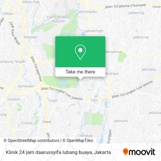 Klinik 24 jam daarussyifa lubang buaya map