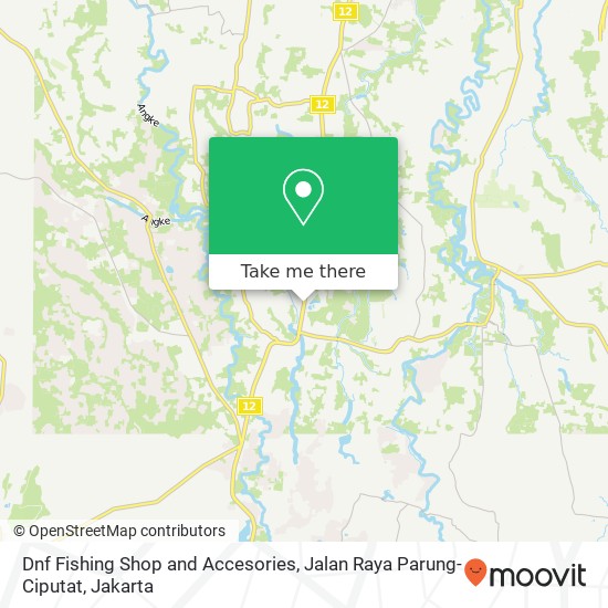 Dnf Fishing Shop and Accesories, Jalan Raya Parung-Ciputat map