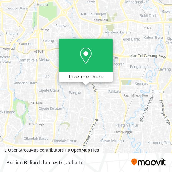 Berlian Billiard dan resto map