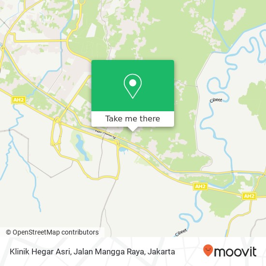 Klinik Hegar Asri, Jalan Mangga Raya map