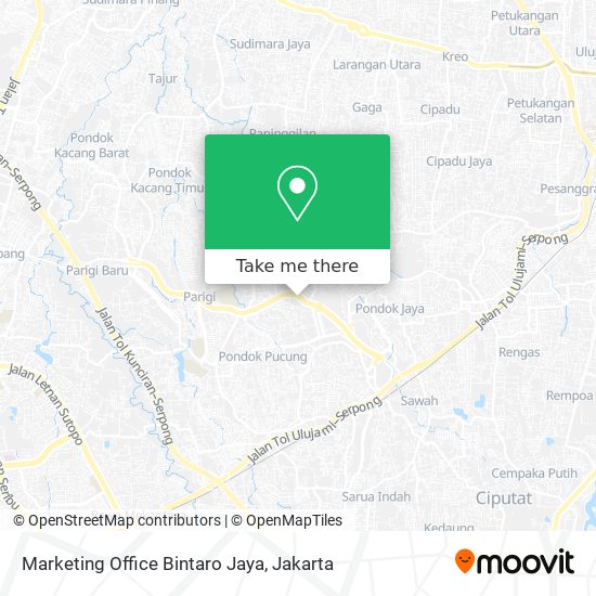 Marketing Office Bintaro Jaya map