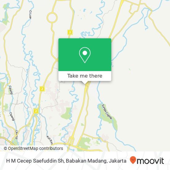 H M Cecep Saefuddin Sh, Babakan Madang map