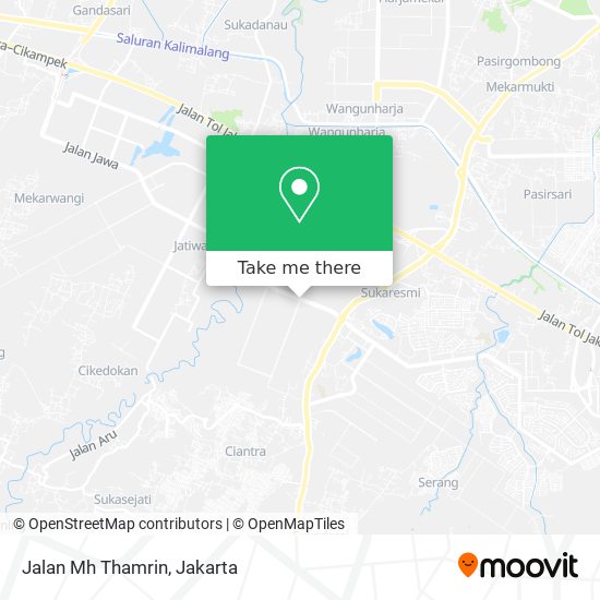 Jalan Mh Thamrin map
