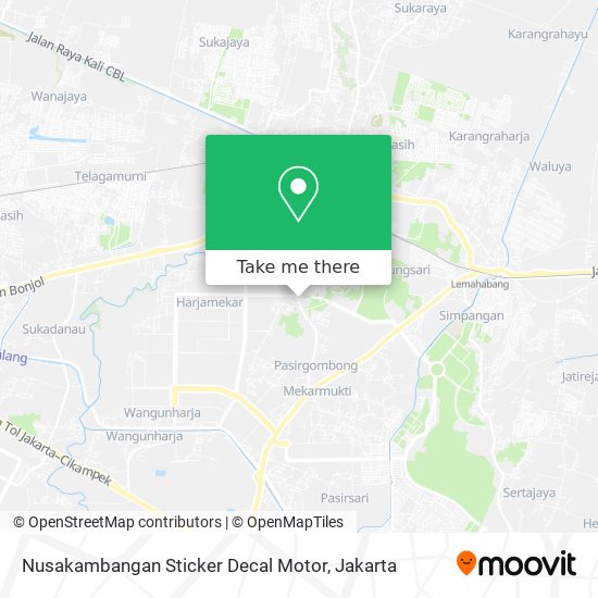 Nusakambangan Sticker Decal Motor map