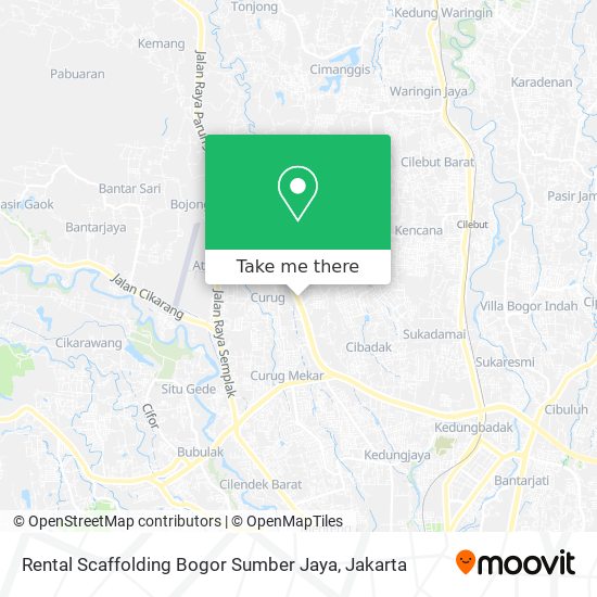 Rental Scaffolding Bogor Sumber Jaya map