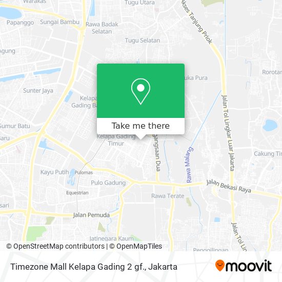 Timezone Mall Kelapa Gading 2 gf. map