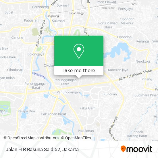 Jalan H R Rasuna Said 52 map