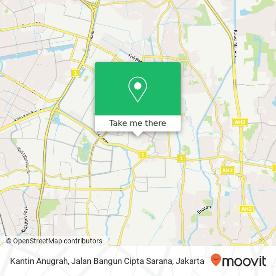 Kantin Anugrah, Jalan Bangun Cipta Sarana map