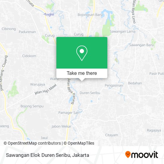 Sawangan Elok Duren Seribu map