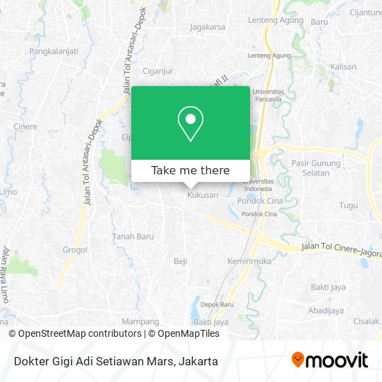 Dokter Gigi Adi Setiawan Mars map