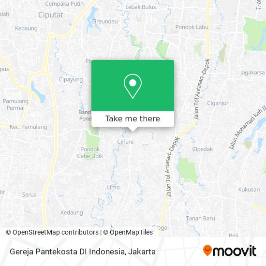 Gereja Pantekosta DI Indonesia map