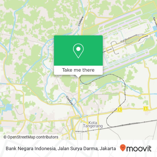 Bank Negara Indonesia, Jalan Surya Darma map