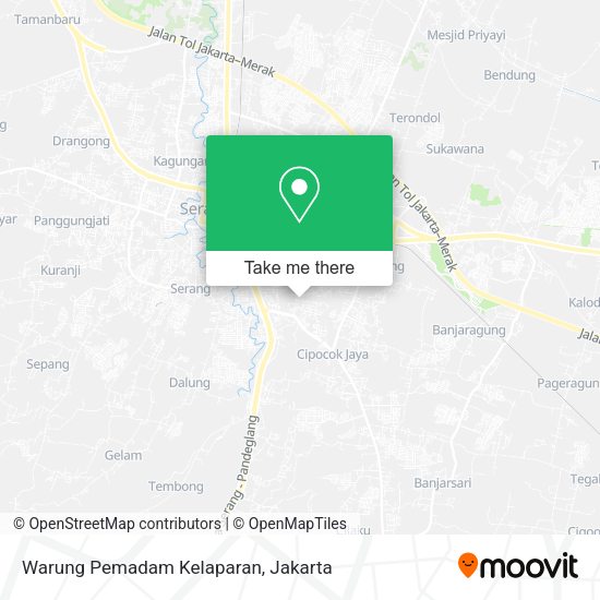Warung Pemadam Kelaparan, Serang map
