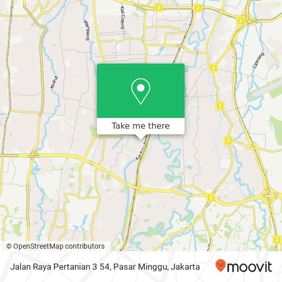 Jalan Raya Pertanian 3 54, Pasar Minggu map