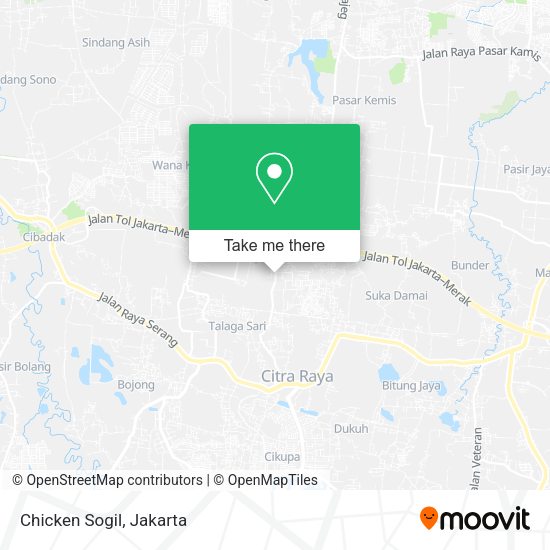 Chicken Sogil, Jalan Otonom map