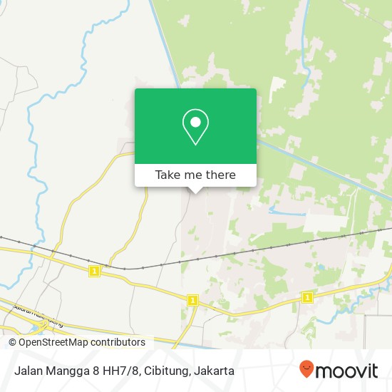 Jalan Mangga 8 HH7/8, Cibitung map