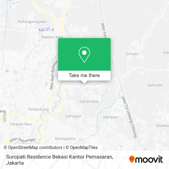 Suropati Residence Bekasi Kantor Pemasaran map
