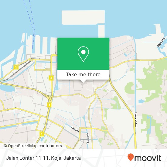 Jalan Lontar 11 11, Koja map