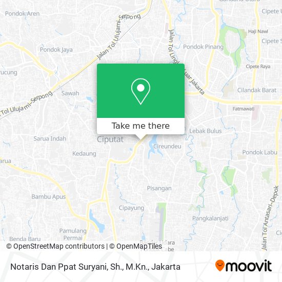 Notaris Dan Ppat Suryani, Sh., M.Kn. map