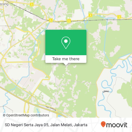 SD Negeri Serta Jaya 05, Jalan Melati map