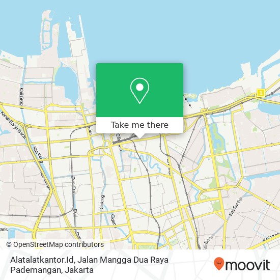 Alatalatkantor.Id, Jalan Mangga Dua Raya Pademangan map