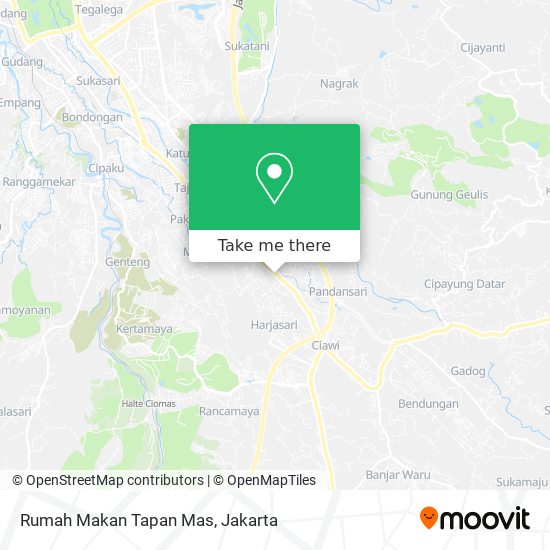 Rumah Makan Tapan Mas map