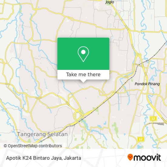 Apotik K24 Bintaro Jaya map