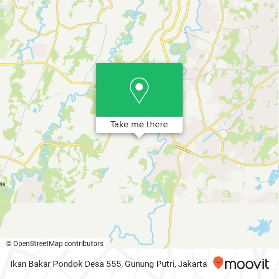 Ikan Bakar Pondok Desa 555, Gunung Putri map