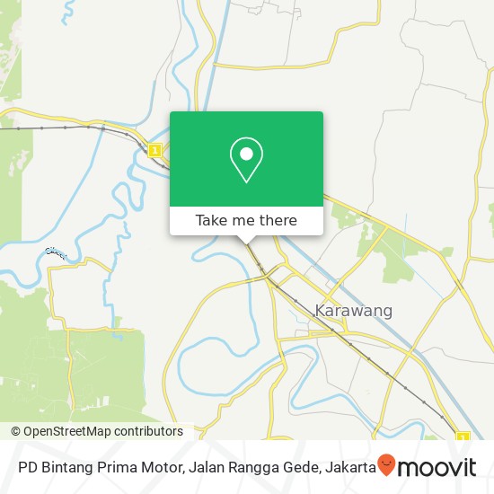 PD Bintang Prima Motor, Jalan Rangga Gede map