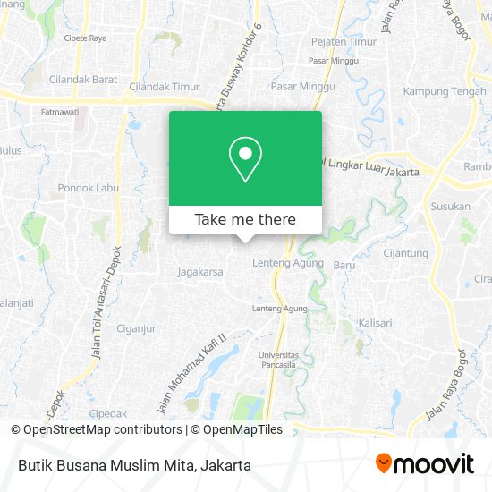 Butik Busana Muslim Mita map