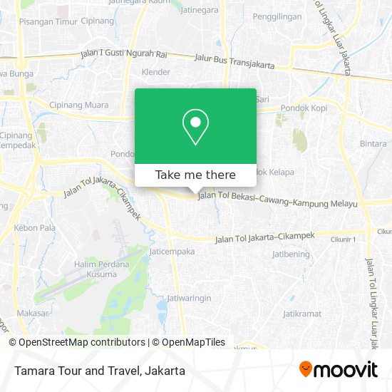 Tamara Tour and Travel map