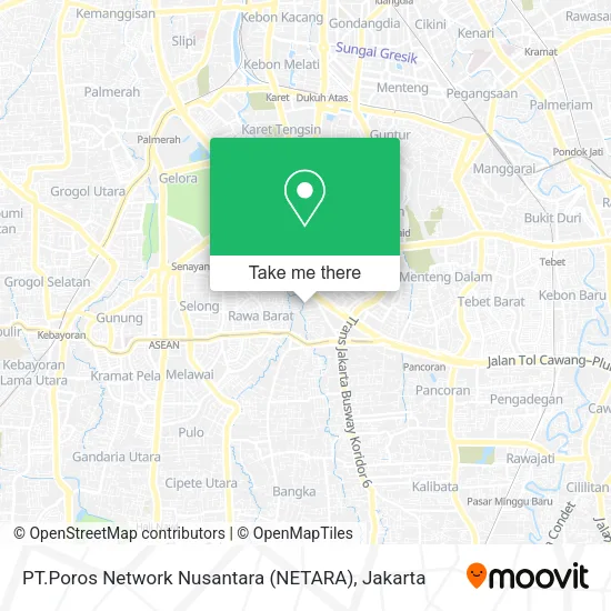 PT.Poros Network Nusantara (NETARA) map