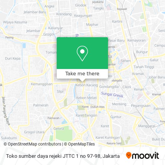 Toko sumber daya rejeki JTTC 1 no 97-98 map