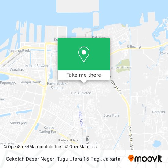 Sekolah Dasar Negeri Tugu Utara 15 Pagi map