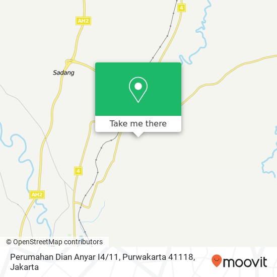 Perumahan Dian Anyar I4 / 11, Purwakarta 41118 map