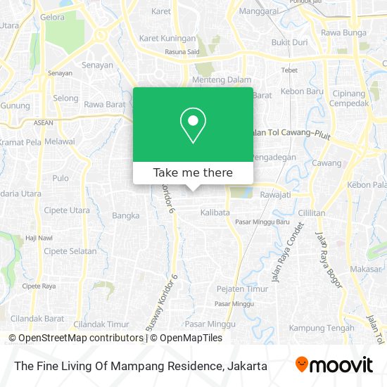 The Fine Living Of Mampang Residence map