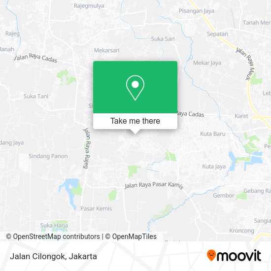Jalan Cilongok, Pasar Kemis map
