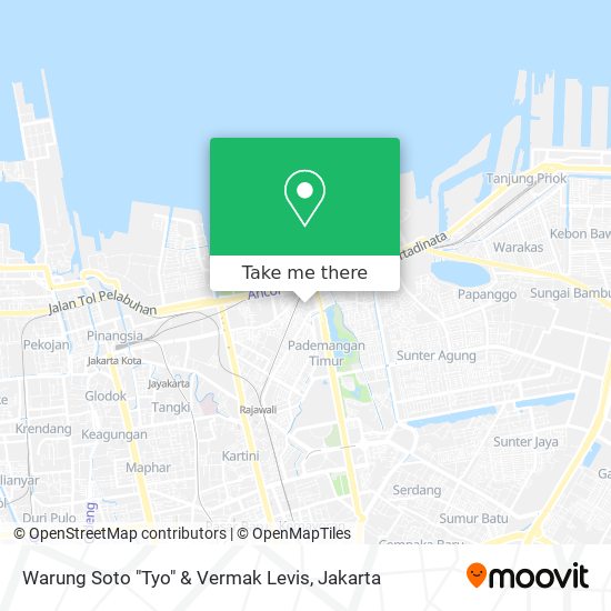 Warung Soto "Tyo" & Vermak Levis map
