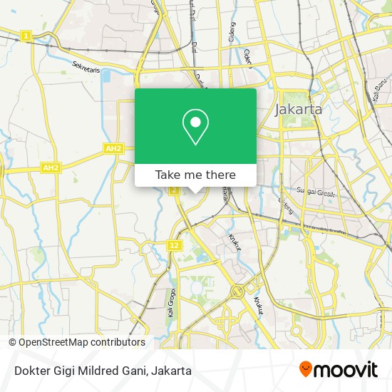 Dokter Gigi Mildred Gani map