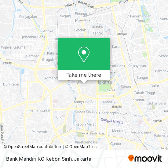 Bank Mandiri KC Kebon Sirih map