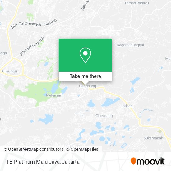 TB Platinum Maju Jaya map