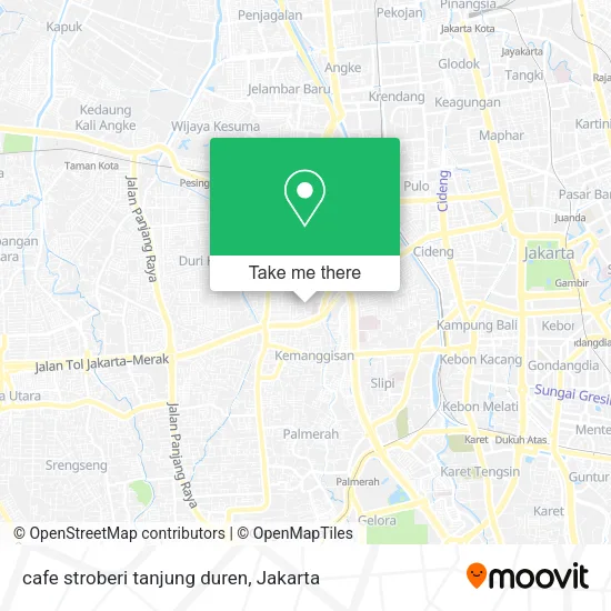 cafe stroberi tanjung duren map