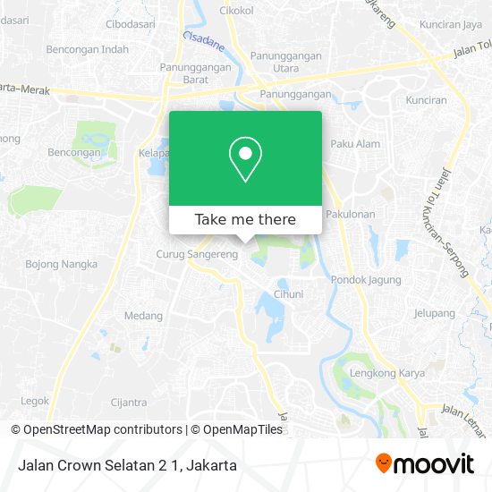 Jalan Crown Selatan 2 1 map