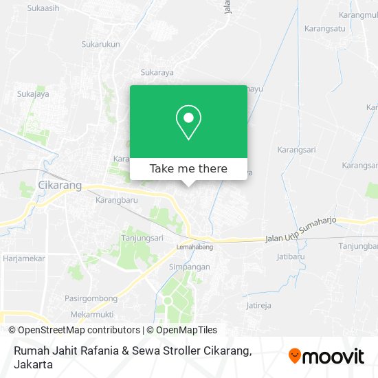 Rumah Jahit Rafania & Sewa Stroller Cikarang map
