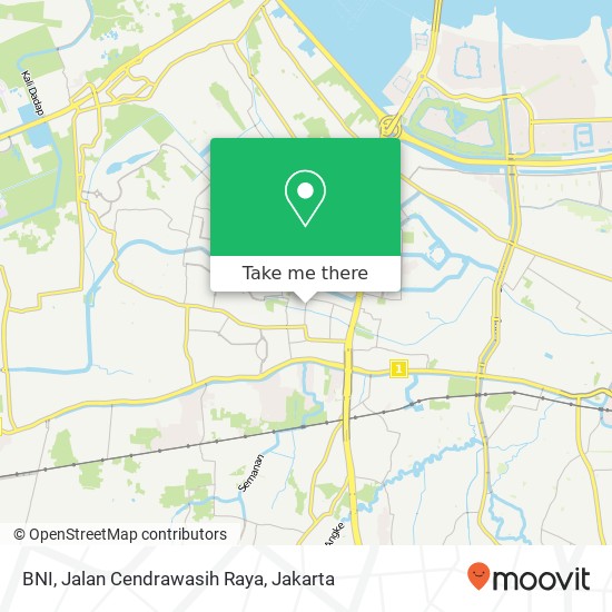 BNI, Jalan Cendrawasih Raya map