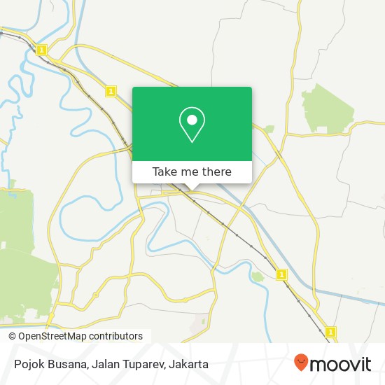 Pojok Busana, Jalan Tuparev map