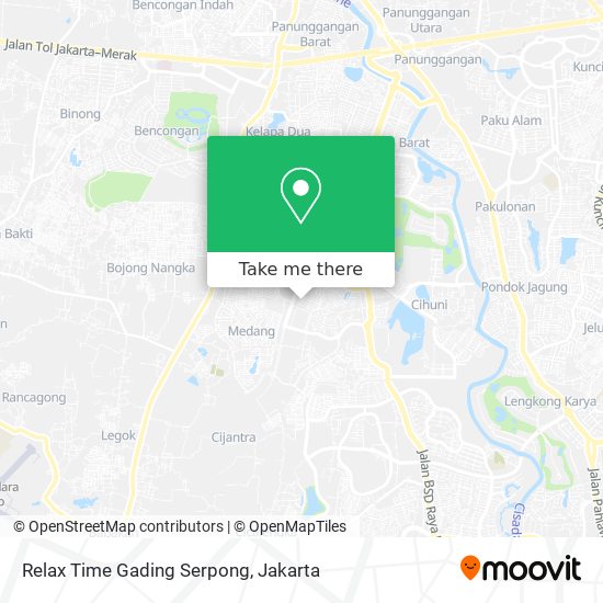 Relax Time Gading Serpong map