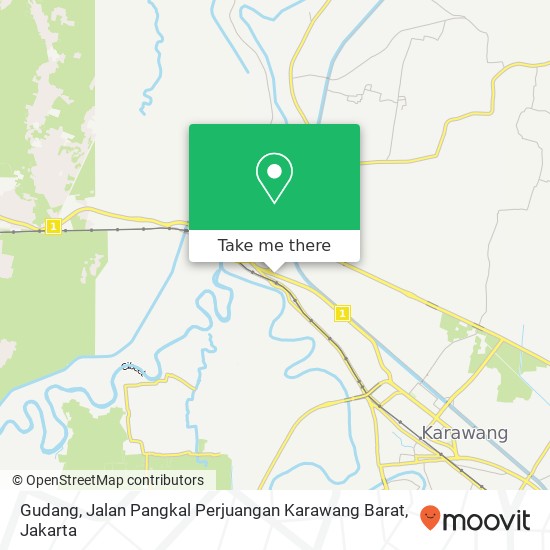 Gudang, Jalan Pangkal Perjuangan Karawang Barat map