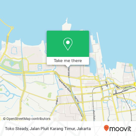 Toko Steady, Jalan Pluit Karang Timur map