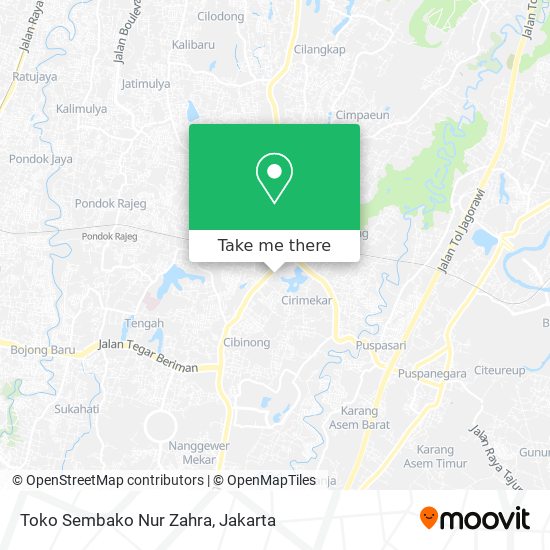 Toko Sembako Nur Zahra map